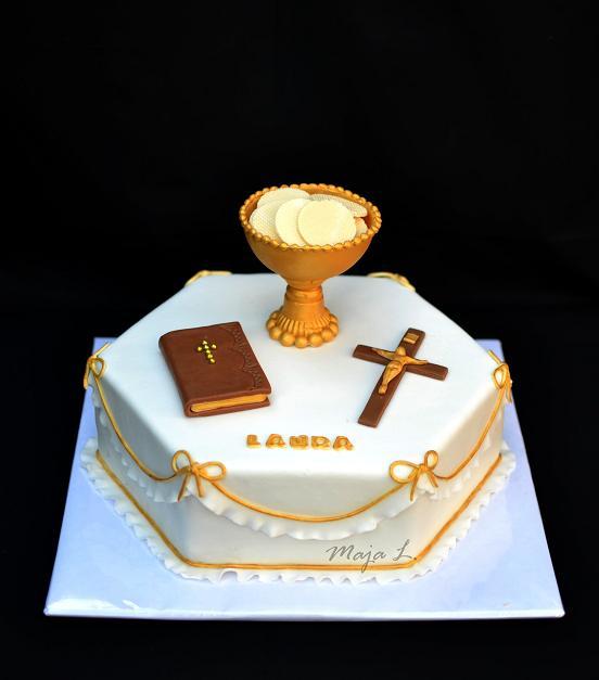 zlatá na PSP, torta, Torty na cirkevné sviatky zlatá na PSP, torta, Torty na cirkevné sviatky, mayaL30, 1