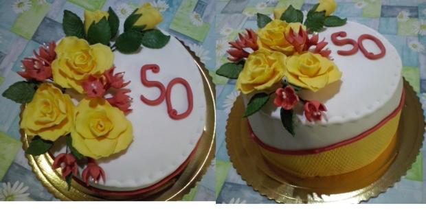 na 50 - ku , torta, Narodeninové torty, MartinaO, 1