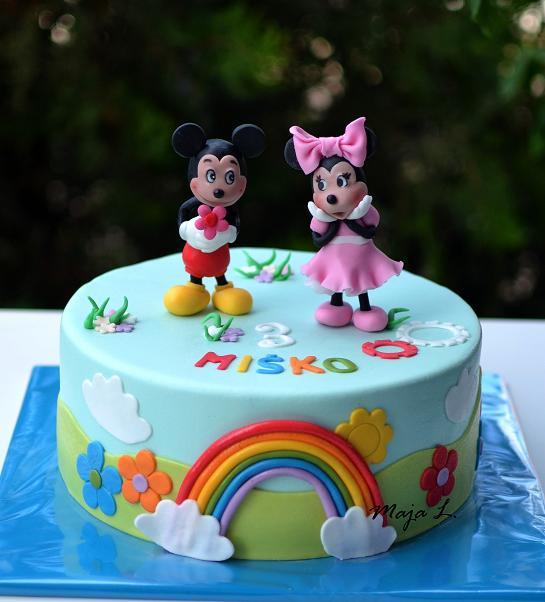 Mickey a Minnie, torta, Rozprávkové torty Mickey a Minnie, torta, Rozprávkové torty, mayaL30, 1