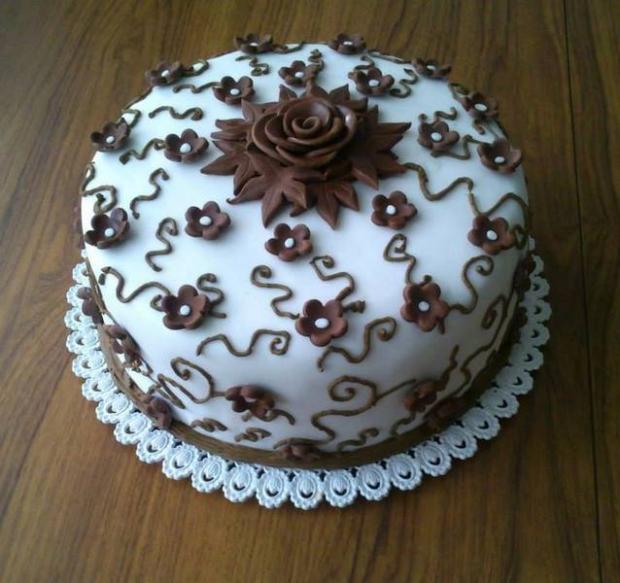 Bielo-hneda kombinacia , torta, Narodeninové torty Bielo-hneda kombinacia , torta, Narodeninové torty, Micik, 1
