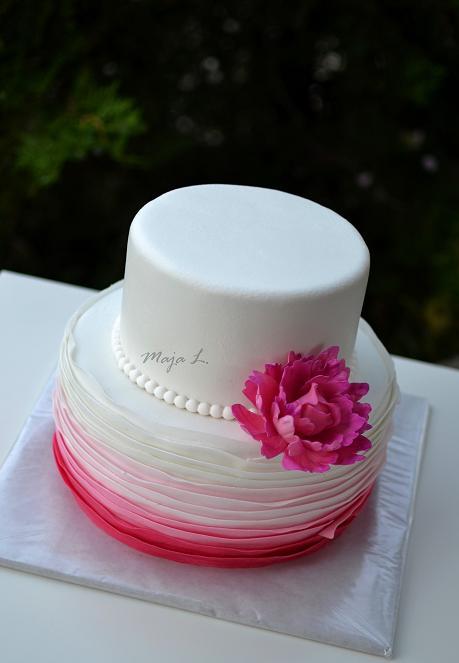 ruzova ombre, torta, Svadobné torty ruzova ombre, torta, Svadobné torty, mayaL30, 1