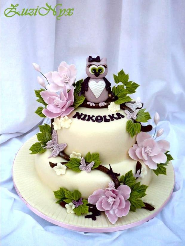 Sovička k maturite, torta, Torty - škola, stužková, ZuziNyx, 1