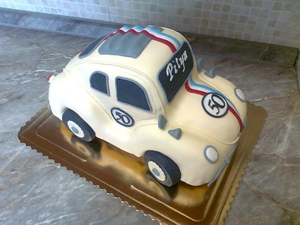 auto HERBIE, torta, Torty autíčka, vláčiky auto HERBIE, torta, Torty autíčka, vláčiky, bea601, 1