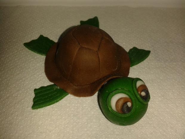 Malá korytnačka, torta, Ozdoby na torty, Drozdica, 1