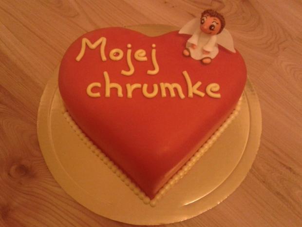 Srdce s anjelikom, torta, Narodeninové torty, Drozdica, 1
