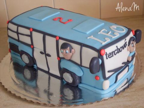 Autobus, torta, Torty autíčka, vláčiky, AlenaM, 1