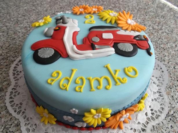 motorka, torta, Torty autíčka, vláčiky, Alois, 1
