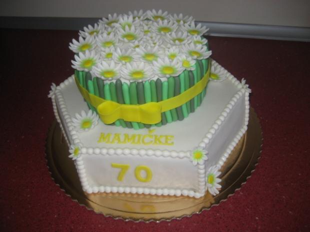 128.Narodeninová s margarétkami, torta, Narodeninové torty 128.Narodeninová s margarétkami, torta, Narodeninové torty, bobrík, 1