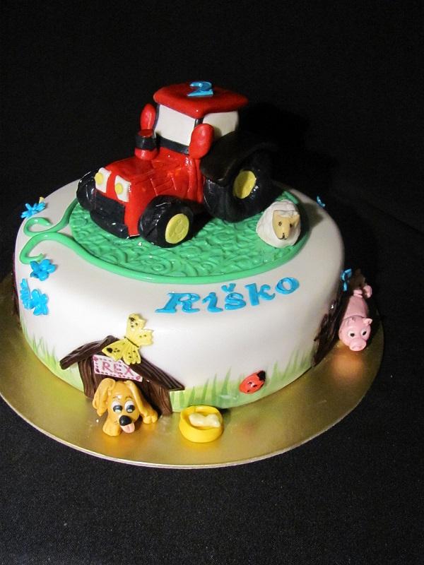 Traktor pre Riška, torta, Torty autíčka, vláčiky, Tatjana Dobrovičová, 1