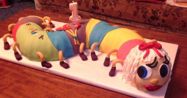 Torta stonožka , torta, Torty so zvieratkami, Anna87, 1
