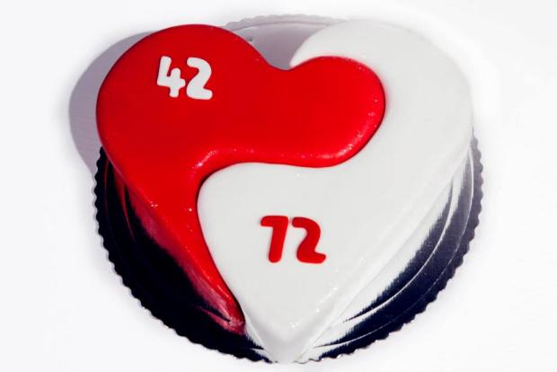 jedno srdce pre dvoch oslávencov, torta, Narodeninové torty, sweetlubi, 1
