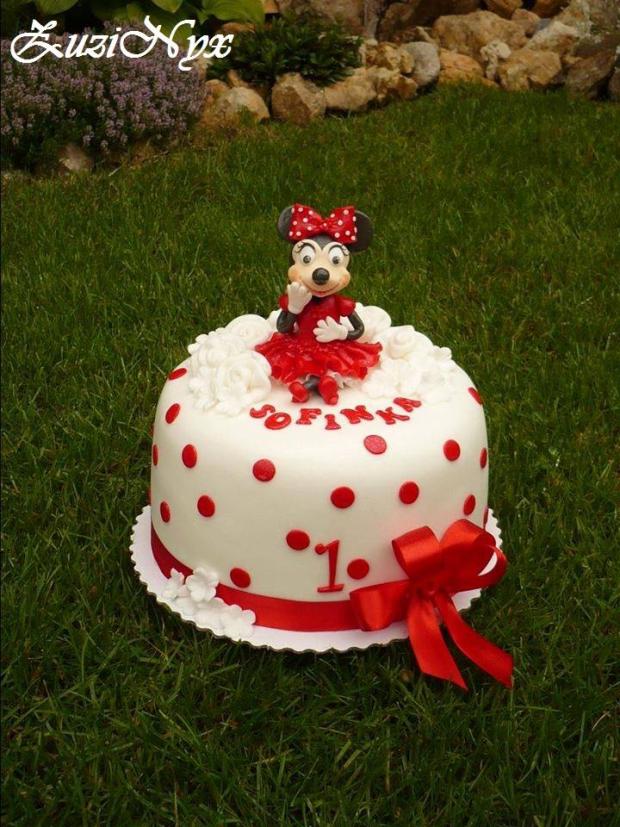 Myška Minnie, torta, Rozprávkové torty, ZuziNyx, 1