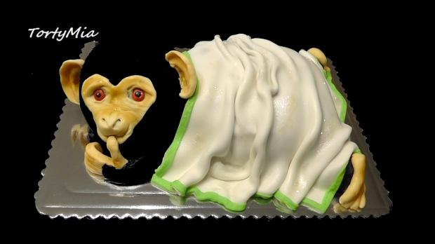 Opica pod dekou, torta, Narodeninové torty, TortyMia, 1