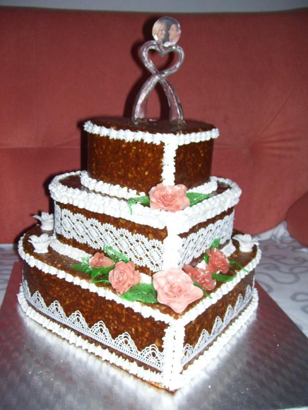 Pálený cukor, karamel - svadobná, torta, Svadobné torty Pálený cukor, karamel - svadobná, torta, Svadobné torty, Danval, 1