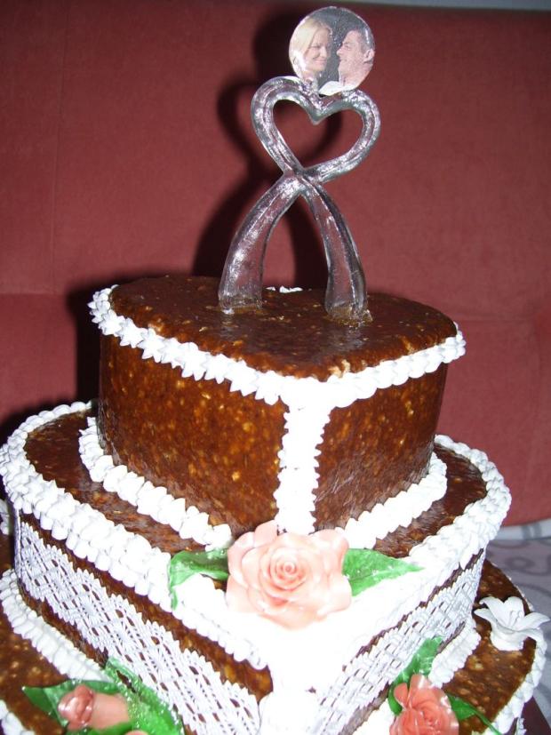 Pálený cukor, karamel - svadobná, torta, Svadobné torty, Danval, 1