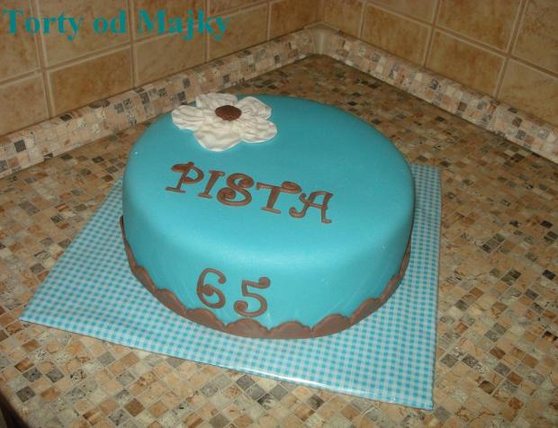 Tyrkysovo hnedá k 65, torta, Narodeninové torty, drobecek, 1