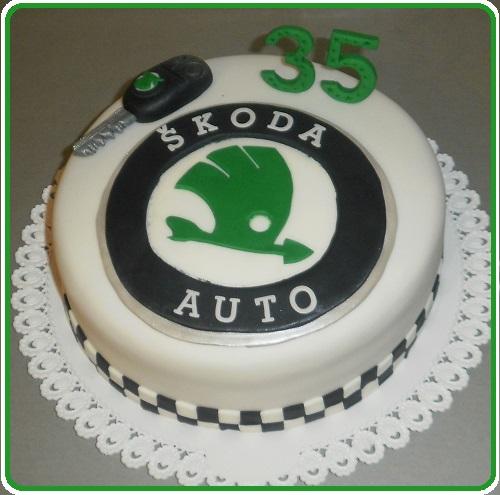 narodeninová ŠKODA, torta, Narodeninové torty, mianc, 1