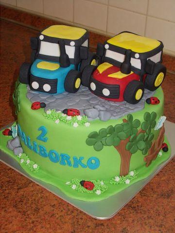 s traktormi. , torta, Torty autíčka, vláčiky s traktormi. , torta, Torty autíčka, vláčiky, narciska26, 1