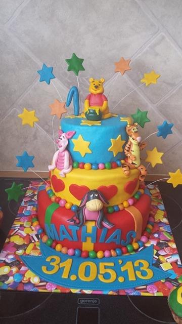 macko PU a kamaráti, torta, Rozprávkové torty macko PU a kamaráti, torta, Rozprávkové torty, Simona444, 1