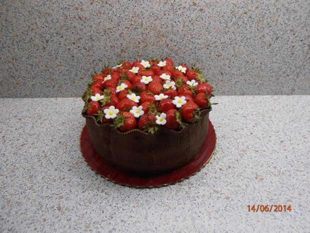 s jahodami, torta, Narodeninové torty s jahodami, torta, Narodeninové torty, nmiriam, 1