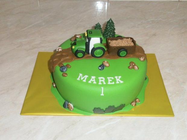 Traktor, torta, Torty autíčka, vláčiky, Iveta Barlíková, 1