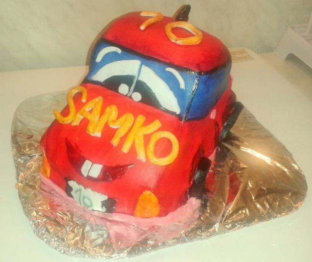 Autíčko, torta, Torty autíčka, vláčiky, Petra vincp, 1