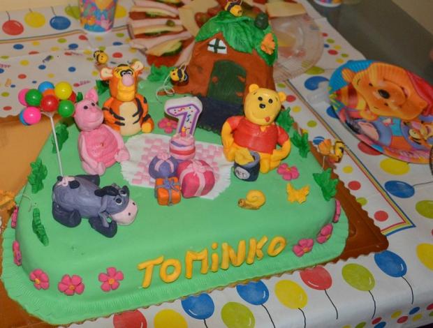 Macko Pu, torta, Rozprávkové torty, Petra vincp, 1
