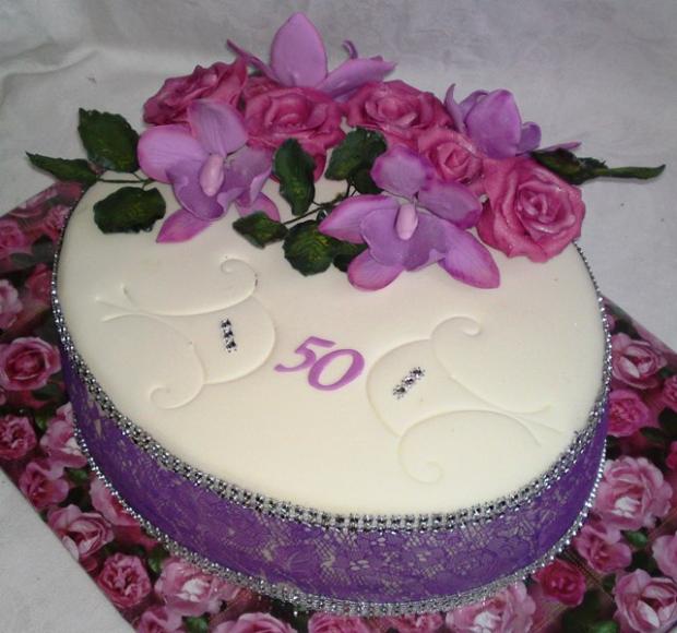 Elegantná k 50-tke..., torta, Narodeninové torty Elegantná k 50-tke..., torta, Narodeninové torty, Mariolka, 1
