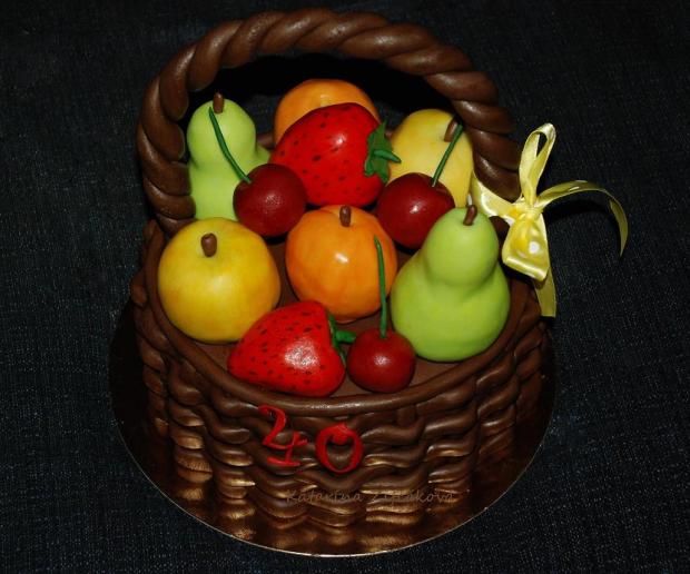 ovocný košík, torta, Narodeninové torty ovocný košík, torta, Narodeninové torty, Katarina139, 1