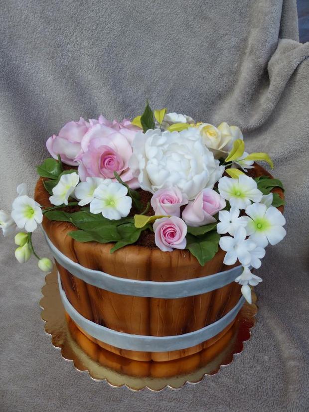 pre milovníčku kvetov, torta, Narodeninové torty pre milovníčku kvetov, torta, Narodeninové torty, Anna Š., 1