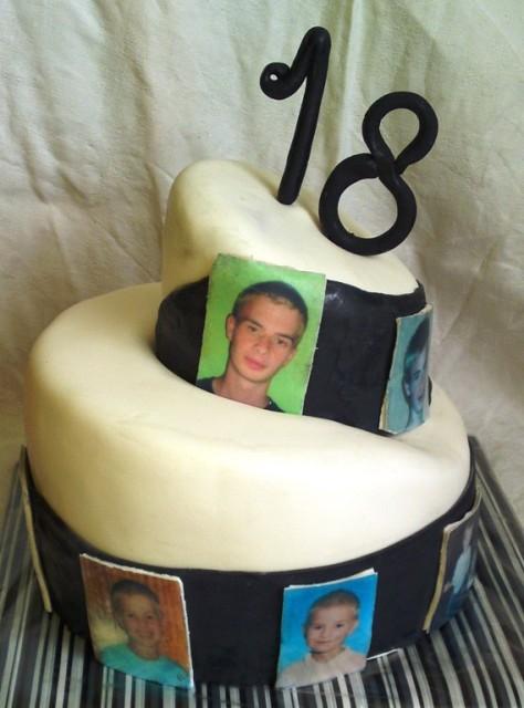 "Krivá" na 18-tku pre syna..., torta, Narodeninové torty "Krivá" na 18-tku pre syna..., torta, Narodeninové torty, Mariolka, 1