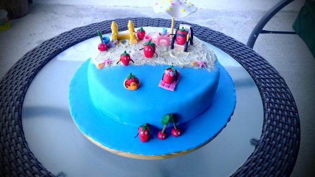 Jahôdky na pláži, torta, Ostané torty pre deti, Jana Nociarova, 1