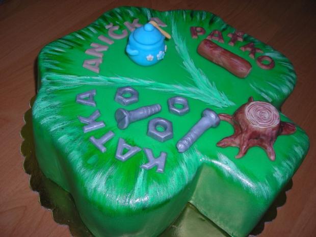 Trojlístok = trojoslava, torta, Narodeninové torty Trojlístok = trojoslava, torta, Narodeninové torty, GitkaK, 1