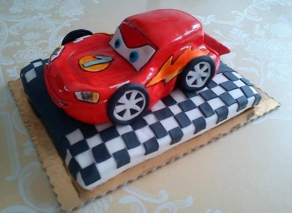  autíčko mcqueen, torta, Torty autíčka, vláčiky, julkabuganova, 1