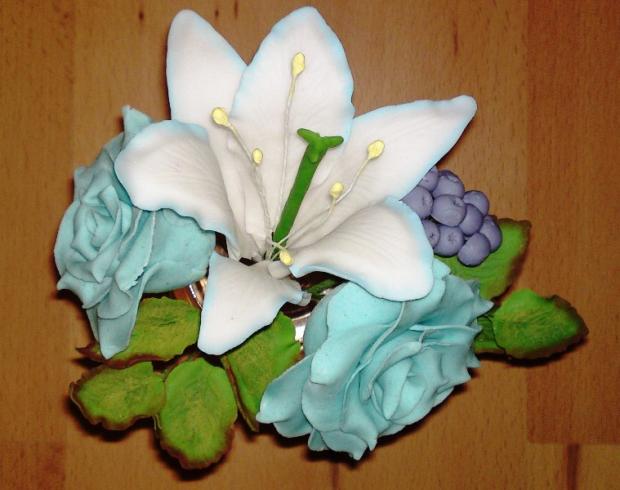 Kytička..., torta, Ozdoby na torty Kytička..., torta, Ozdoby na torty, Mariolka, 1