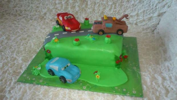 Autá, torta, Torty autíčka, vláčiky, pamaja, 1