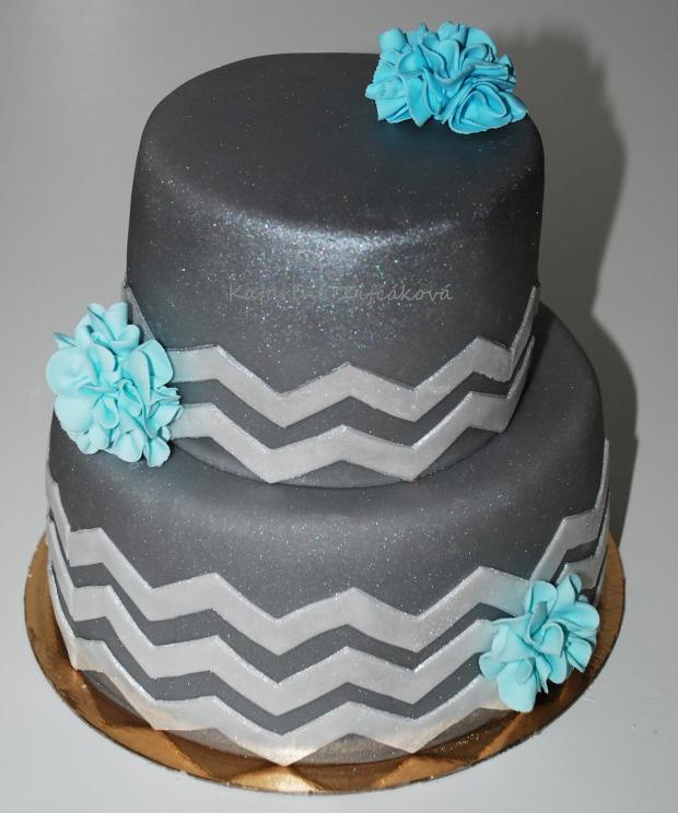 elegantná s pom-pomami pre pána , torta, Narodeninové torty elegantná s pom-pomami pre pána , torta, Narodeninové torty, Katarina139, 1