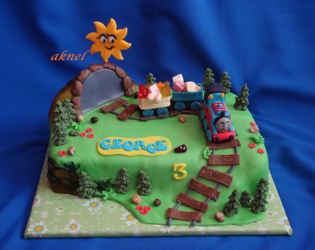 mašinka Tomáš, torta, Torty autíčka, vláčiky, aknel, 1