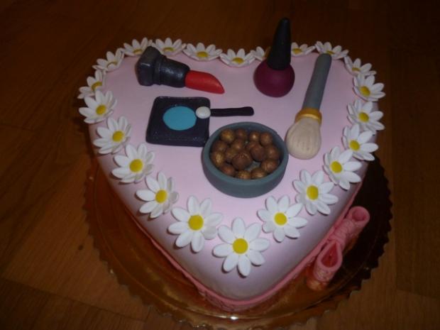 srdce pre kozmetičku, torta, Narodeninové torty srdce pre kozmetičku, torta, Narodeninové torty, Marienka38, 1