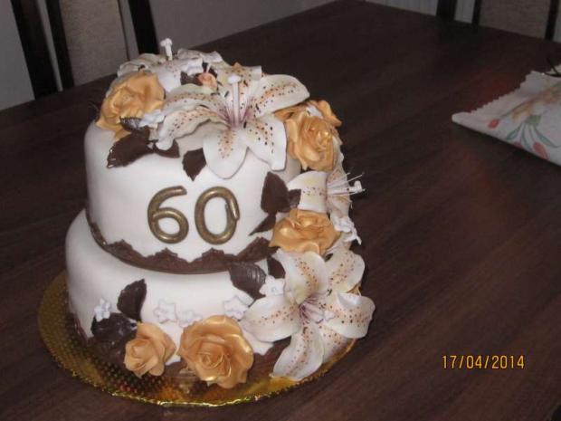K dvojitej šesťdesiatke s ľaliami, torta, Narodeninové torty, pamaja, 1