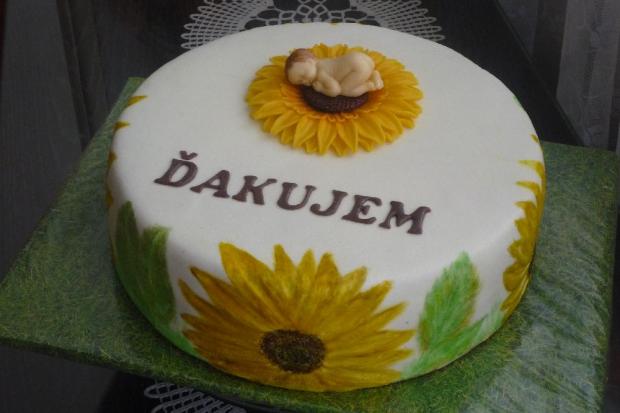 ďakovná pre p. doktorku do pôrodnice I, torta, Narodeninové torty ďakovná pre p. doktorku do pôrodnice I, torta, Narodeninové torty, Primilka, 1