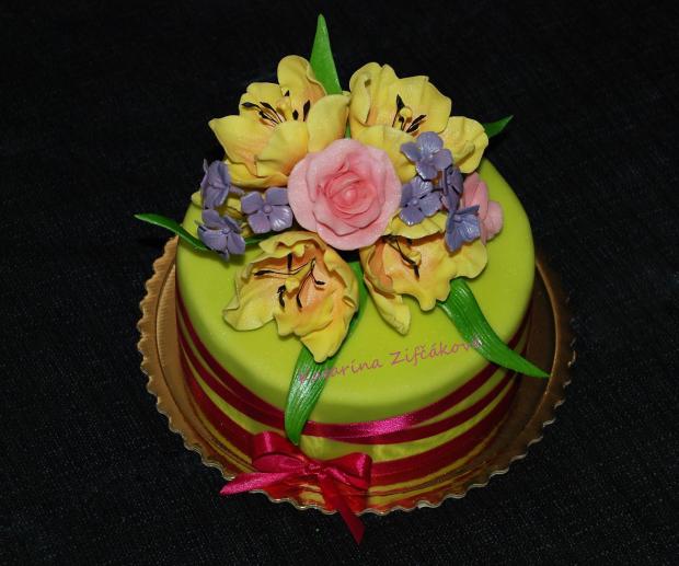 letná kytička, torta, Narodeninové torty letná kytička, torta, Narodeninové torty, Katarina139, 1
