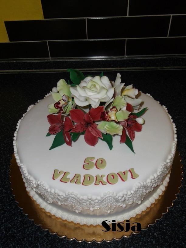 Vladkovi k "50", torta, Narodeninové torty Vladkovi k "50", torta, Narodeninové torty, Sisja, 1