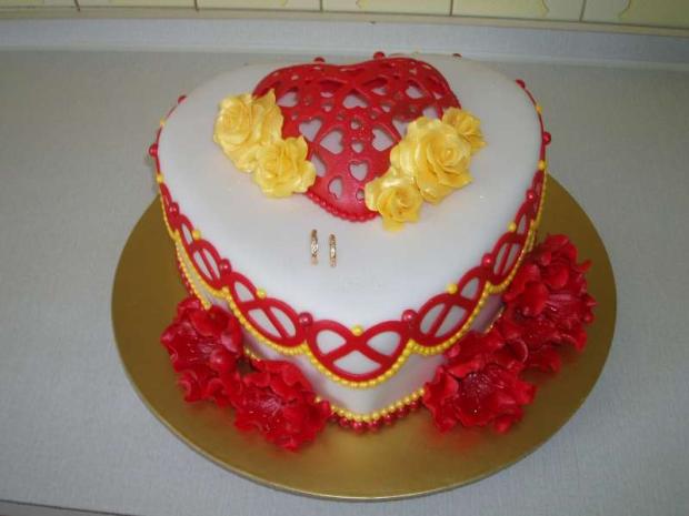 svadobne srdce, torta, Svadobné torty svadobne srdce, torta, Svadobné torty, Gabima, 1