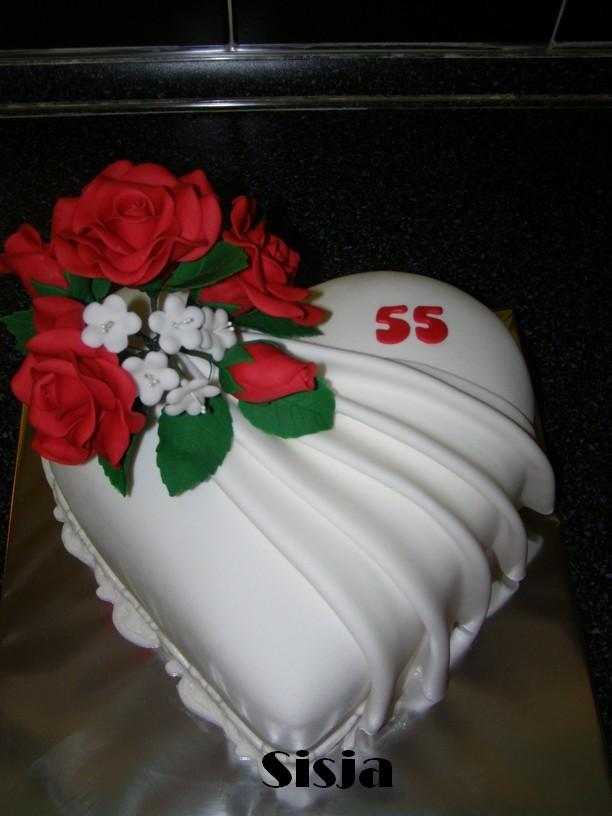 Srdiečko s ružami, torta, Narodeninové torty, Sisja, 1