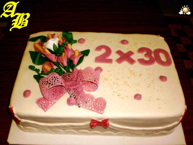 ružové kály, torta, Narodeninové torty, ankab, 1
