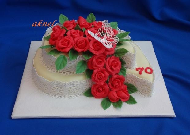 slzy s růžemi, torta, Narodeninové torty slzy s růžemi, torta, Narodeninové torty, aknel, 1