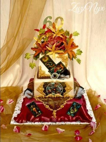 Torta bielej mágie... Na želanie s tarotovými kartami,lunárnym kalendárom a kvetinami.., torta, Netradičné torty Torta bielej mágie... Na želanie s tarotovými kartami,lunárnym kalendárom a kvetinami.., torta, Netradičné torty, ZuziNyx, 1
