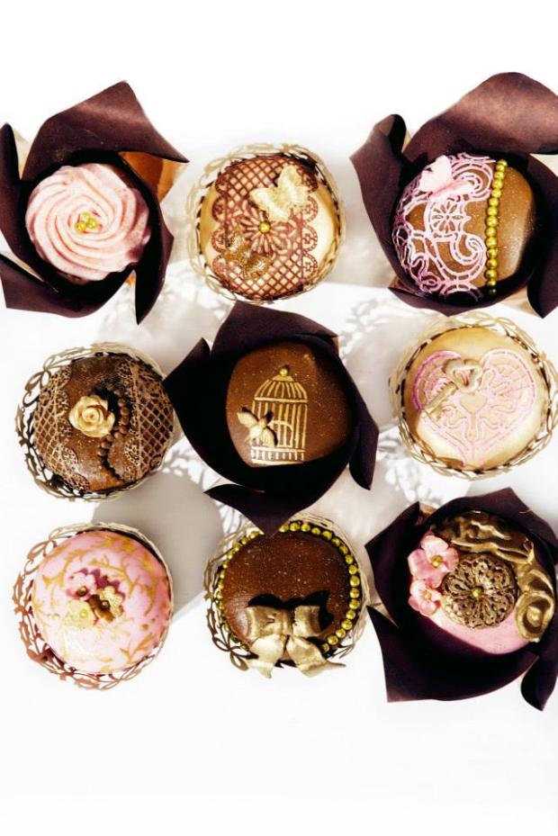 vintage cupcakes, torta, Zákusky, sweetlubi, 1