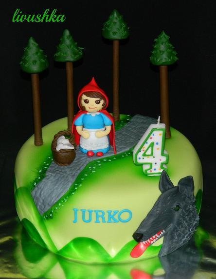 červená čiapočka, torta, Rozprávkové torty červená čiapočka, torta, Rozprávkové torty, livushka, 1